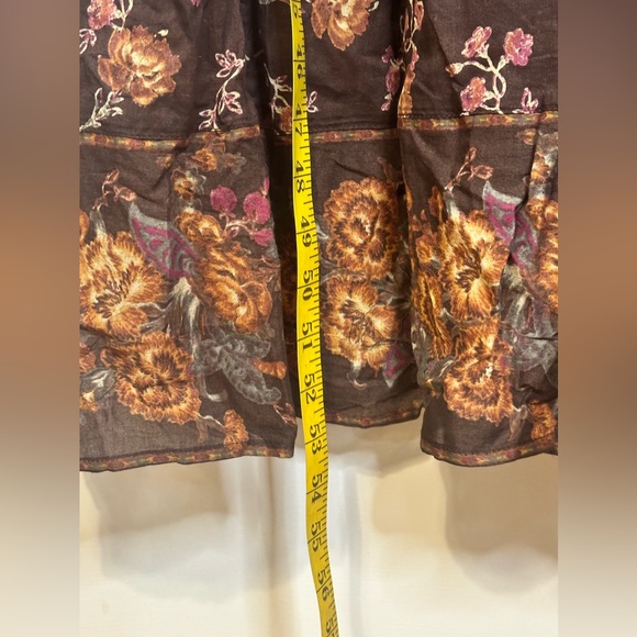 Free People Women’s Lysette Indie Maxi Dress Choco Combo Boho Peasant Size XS - Picture 8 of 16